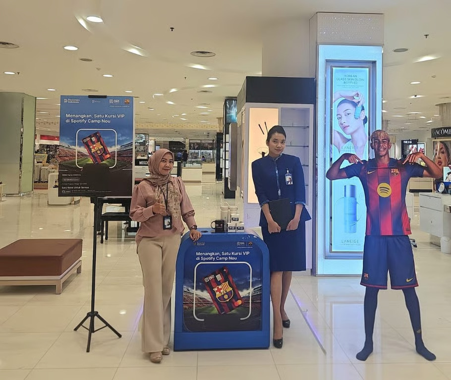 KABARKILAT BRI Kalimalang Ramaikan Emporium Pluit dengan Booth Pembukaan Rekening dan Kartu Debit Eksklusif FC Barcelona – Sentralberita