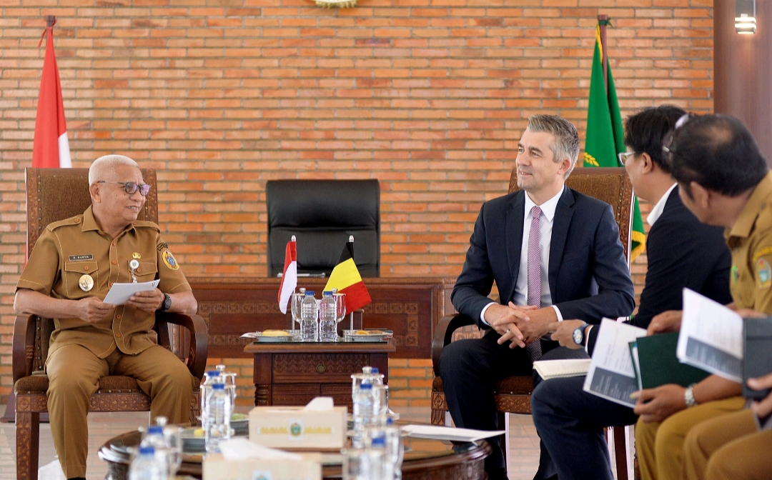 KABARKILAT Wagubsu Tawarkan Potensi Investasi Sumut kepada Duta Besar Belgia